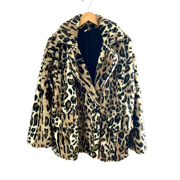 Free People Kate Leopard Coat - Picture 3 of 15